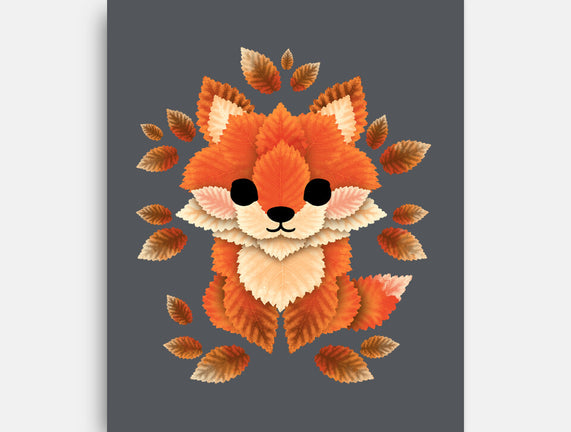 Little Fox Of Leaves