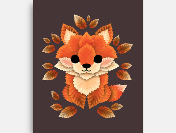 Little Fox Of Leaves