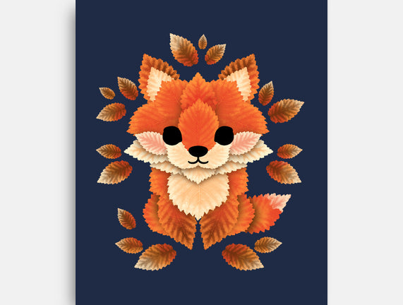 Little Fox Of Leaves