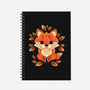 Little Fox Of Leaves-none dot grid notebook-NemiMakeit
