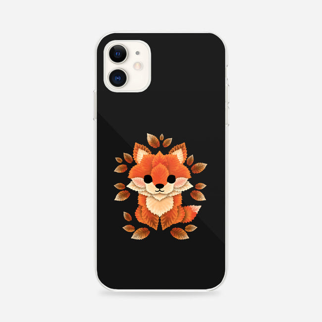 Little Fox Of Leaves-iphone snap phone case-NemiMakeit