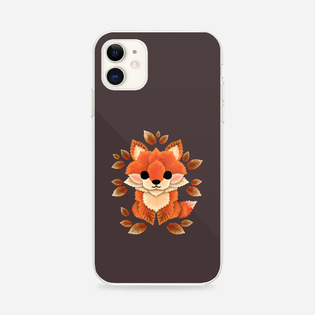 Little Fox Of Leaves-iphone snap phone case-NemiMakeit
