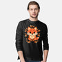 Little Fox Of Leaves-mens long sleeved tee-NemiMakeit