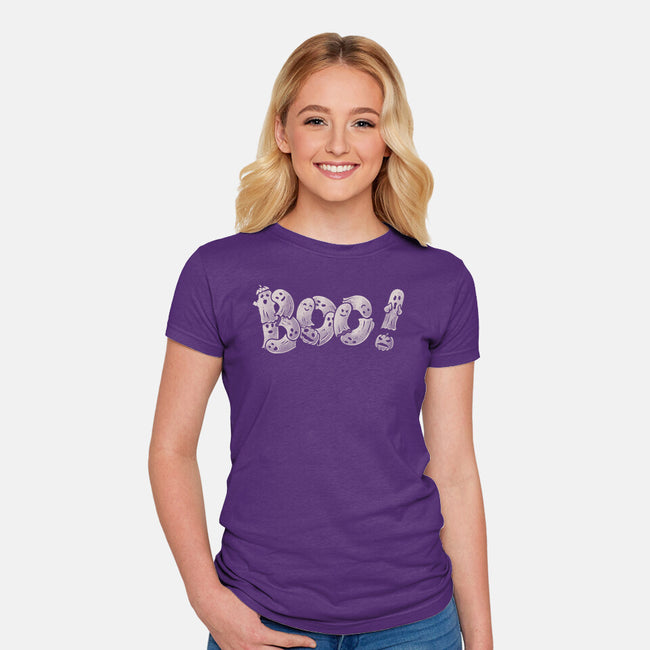 B O O!-womens fitted tee-eduely