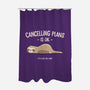 Cancelling Plans Is Ok-none polyester shower curtain-retrodivision