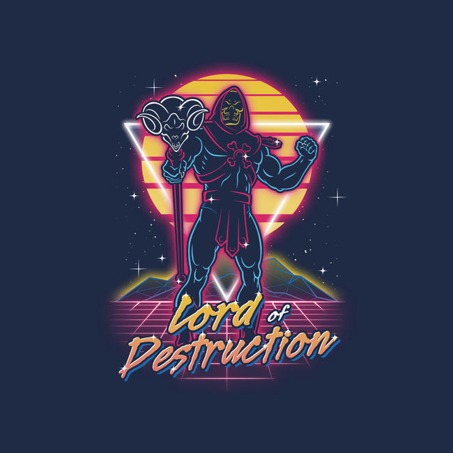 Retro Lord Of Destruction-none stretched canvas-Olipop