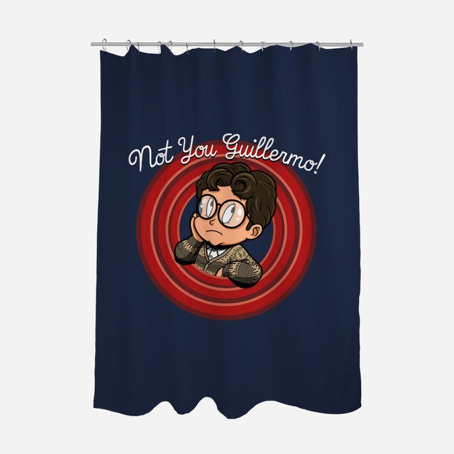 Not You Guillermo!-none polyester shower curtain-Boggs Nicolas