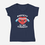 Anxiety Is My Cardio-womens v-neck tee-NemiMakeit