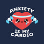 Anxiety Is My Cardio-womens v-neck tee-NemiMakeit