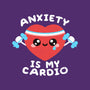 Anxiety Is My Cardio-womens off shoulder sweatshirt-NemiMakeit