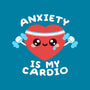 Anxiety Is My Cardio-none memory foam bath mat-NemiMakeit