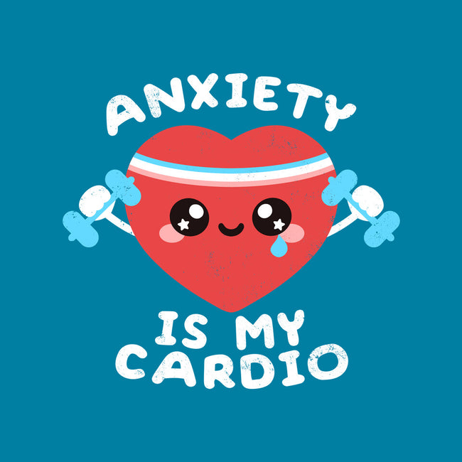 Anxiety Is My Cardio-womens fitted tee-NemiMakeit