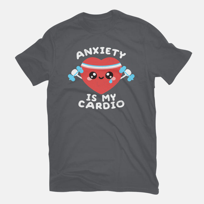 Anxiety Is My Cardio-womens basic tee-NemiMakeit