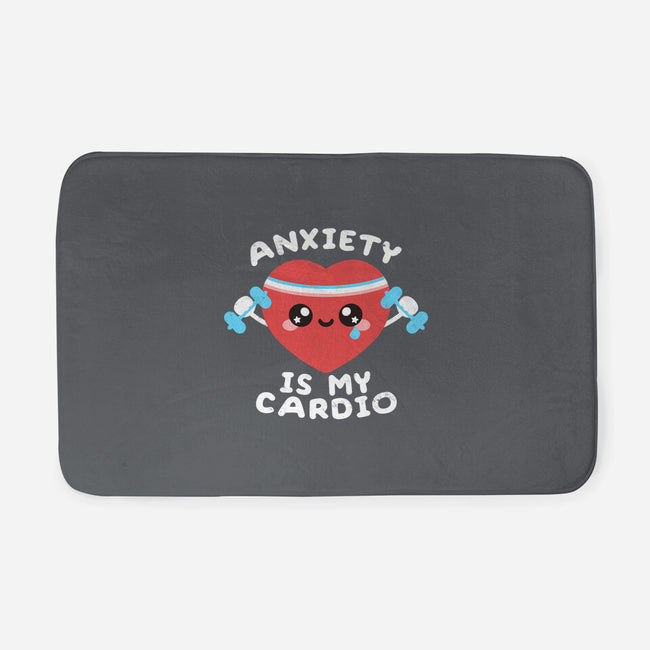 Anxiety Is My Cardio-none memory foam bath mat-NemiMakeit