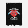 Anxiety Is My Cardio-none polyester shower curtain-NemiMakeit