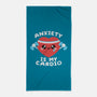 Anxiety Is My Cardio-none beach towel-NemiMakeit