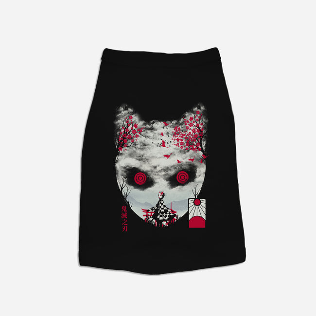 Tanjiro Mask-dog basic pet tank-dandingeroz