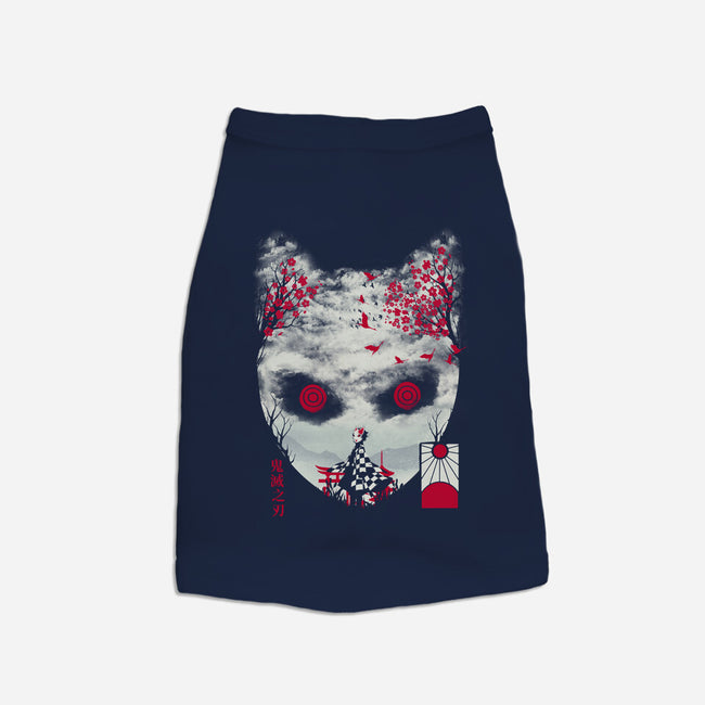 Tanjiro Mask-dog basic pet tank-dandingeroz