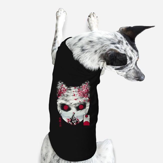 Tanjiro Mask-dog basic pet tank-dandingeroz