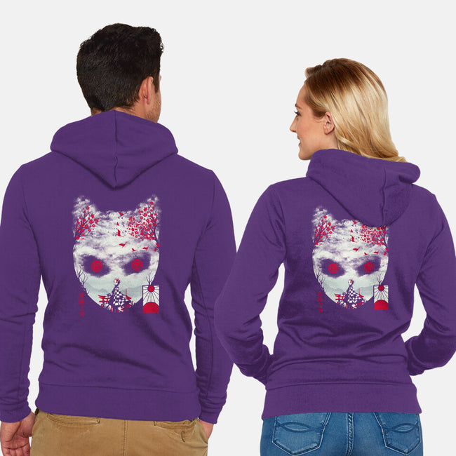 Tanjiro Mask-unisex zip-up sweatshirt-dandingeroz