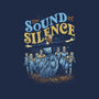 The Sound Of Silence-none polyester shower curtain-glitchygorilla