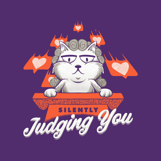Silently Judging You-none polyester shower curtain-zawitees