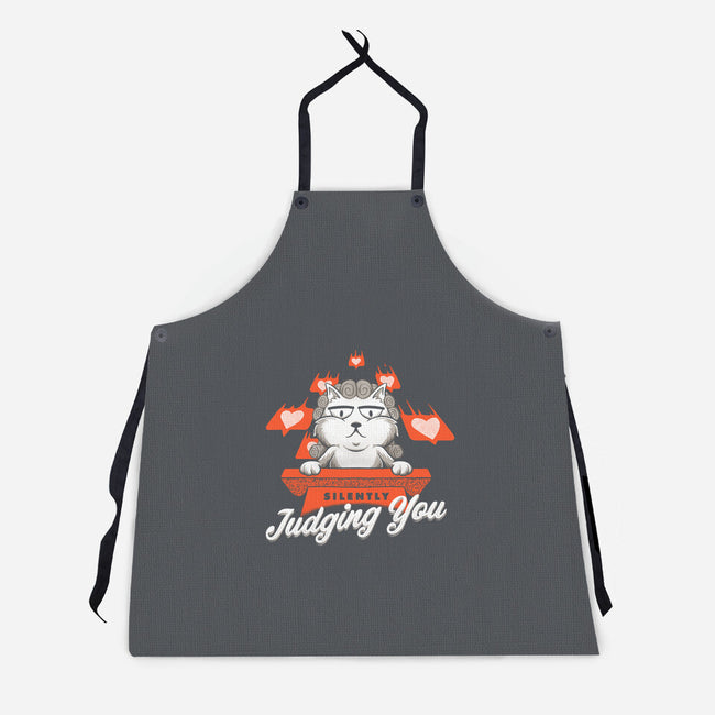 Silently Judging You-unisex kitchen apron-zawitees