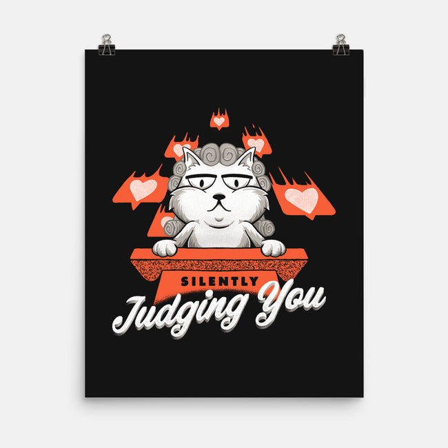 Silently Judging You-none matte poster-zawitees