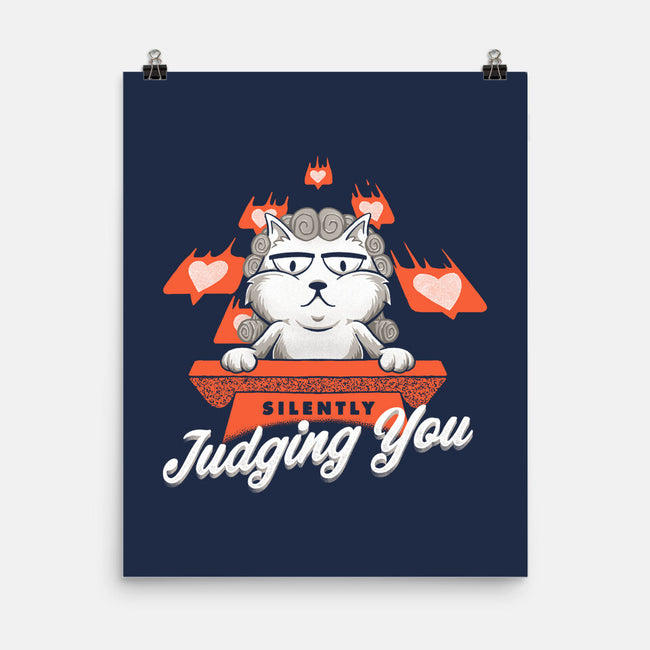 Silently Judging You-none matte poster-zawitees