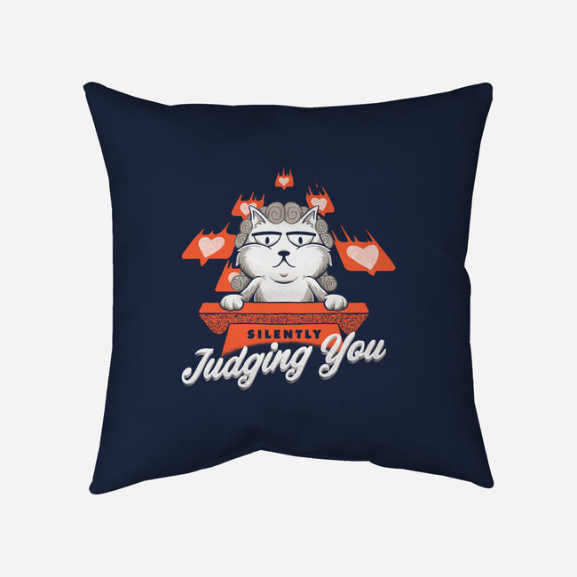 Silently Judging You-none removable cover w insert throw pillow-zawitees