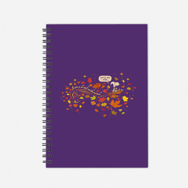 Snoopy In Flight-none dot grid notebook-kg07