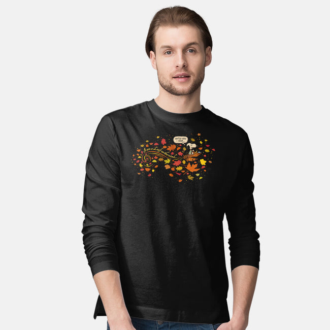 Snoopy In Flight-mens long sleeved tee-kg07