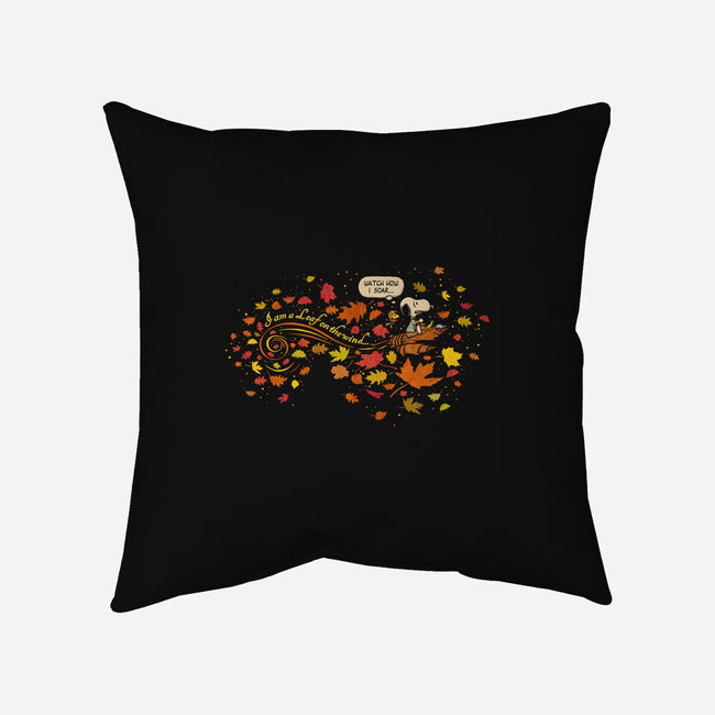 Snoopy In Flight-none removable cover w insert throw pillow-kg07