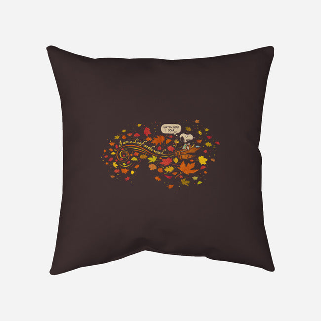 Snoopy In Flight-none removable cover w insert throw pillow-kg07