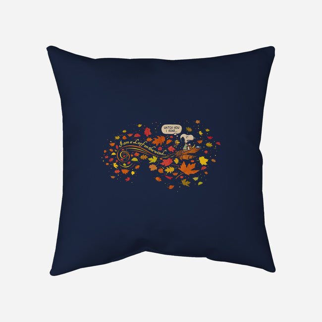 Snoopy In Flight-none removable cover w insert throw pillow-kg07