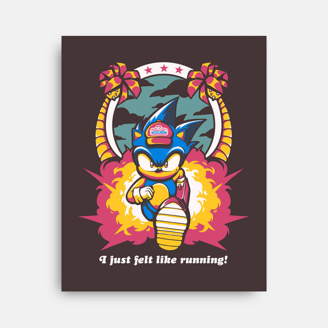 Run Hedgehog Run-none stretched canvas-eduely