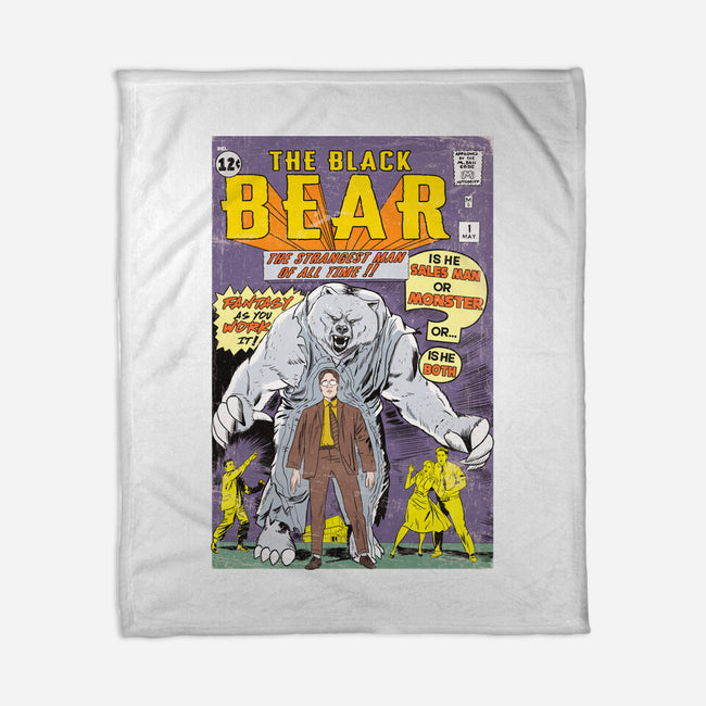 The Black Bear-none fleece blanket-MarianoSan