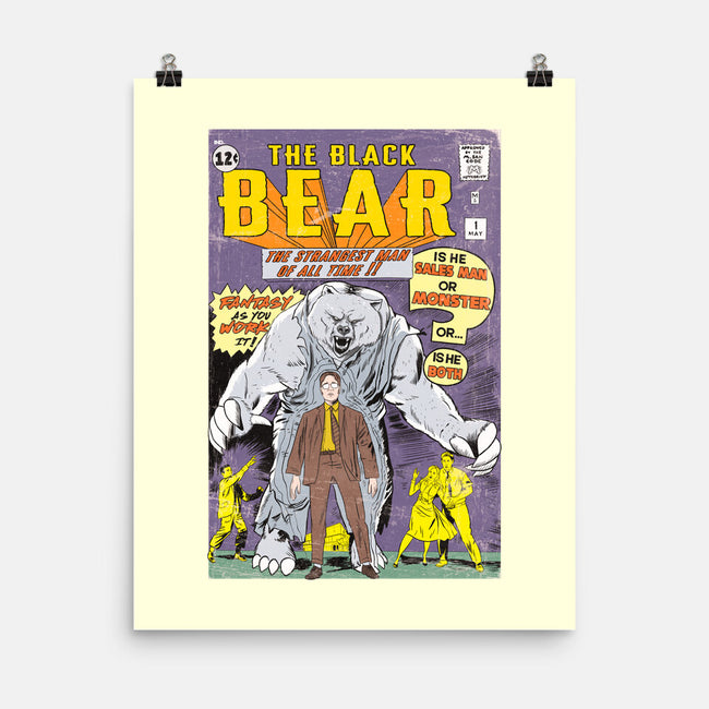 The Black Bear-none matte poster-MarianoSan