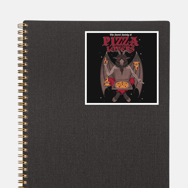 Pizza Lovers-none glossy sticker-Thiago Correa