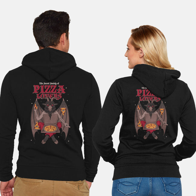 Pizza Lovers-unisex zip-up sweatshirt-Thiago Correa