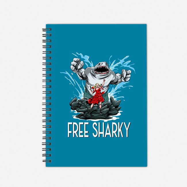 Free Sharky-none dot grid notebook-zascanauta