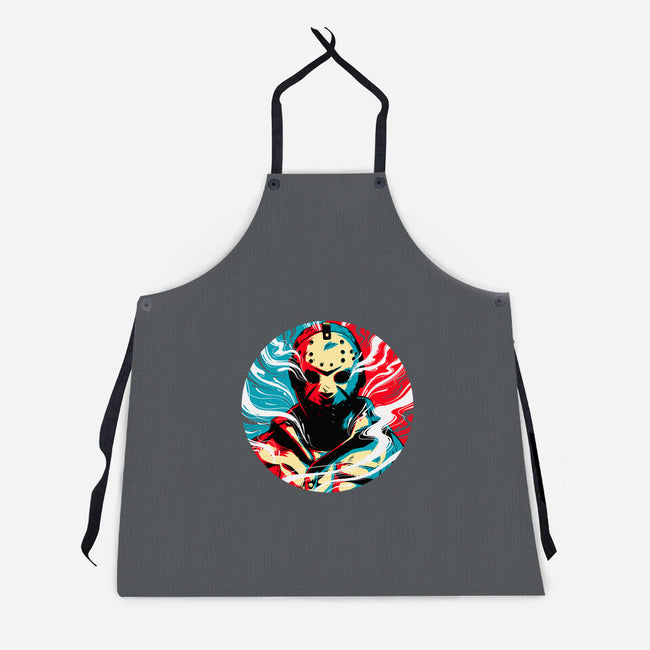 Crystal Lake Colors-unisex kitchen apron-Douglasstencil