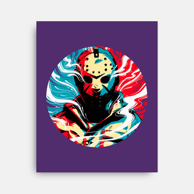 Crystal Lake Colors-none stretched canvas-Douglasstencil