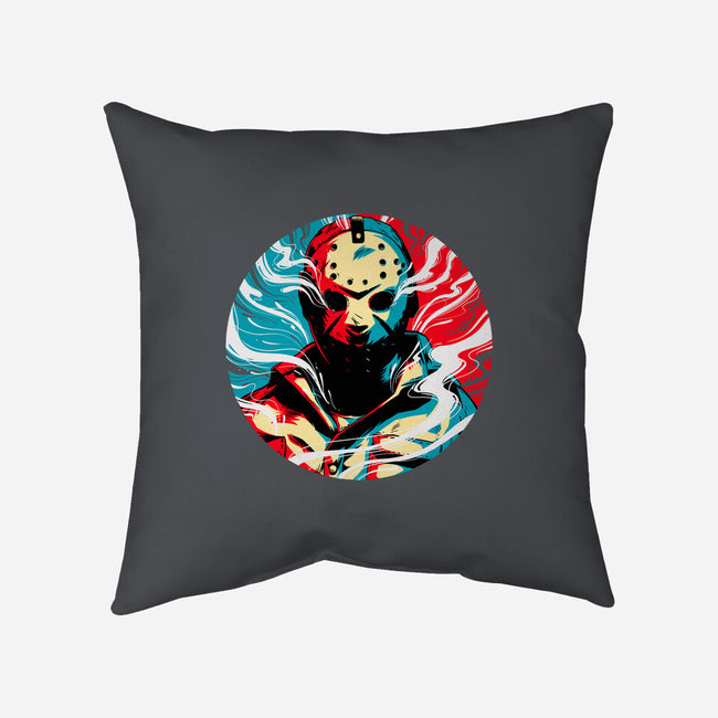 Crystal Lake Colors-none removable cover throw pillow-Douglasstencil