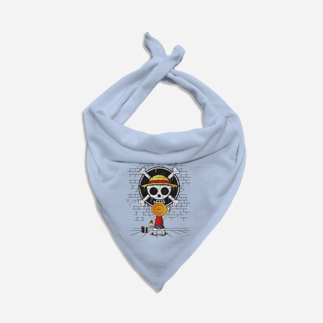 The Pirate's Logo-dog bandana pet collar-turborat14
