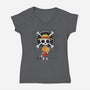 The Pirate's Logo-womens v-neck tee-turborat14
