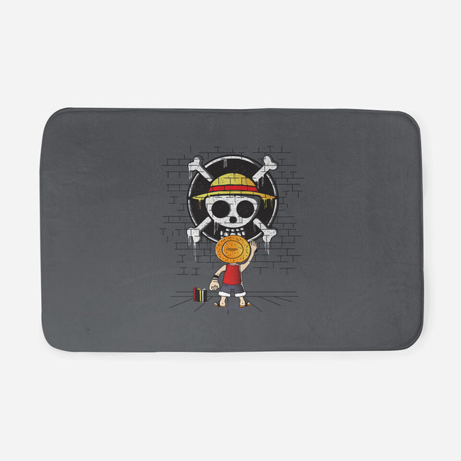The Pirate's Logo-none memory foam bath mat-turborat14