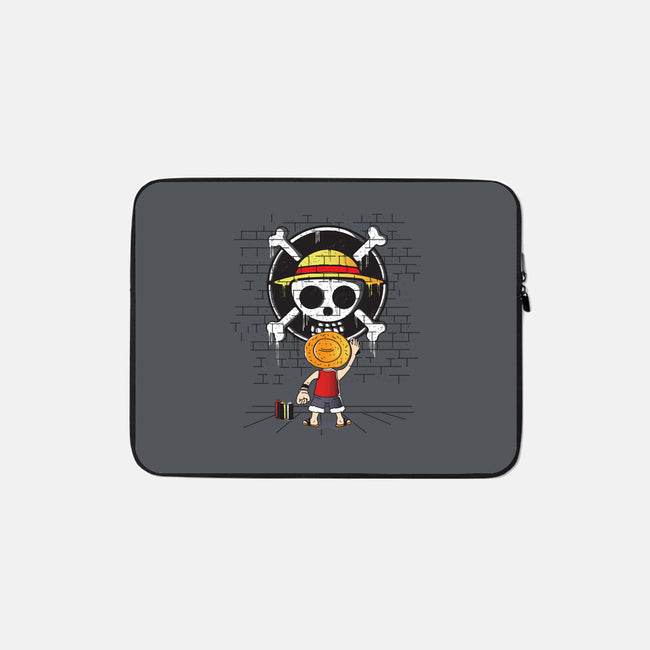 The Pirate's Logo-none zippered laptop sleeve-turborat14