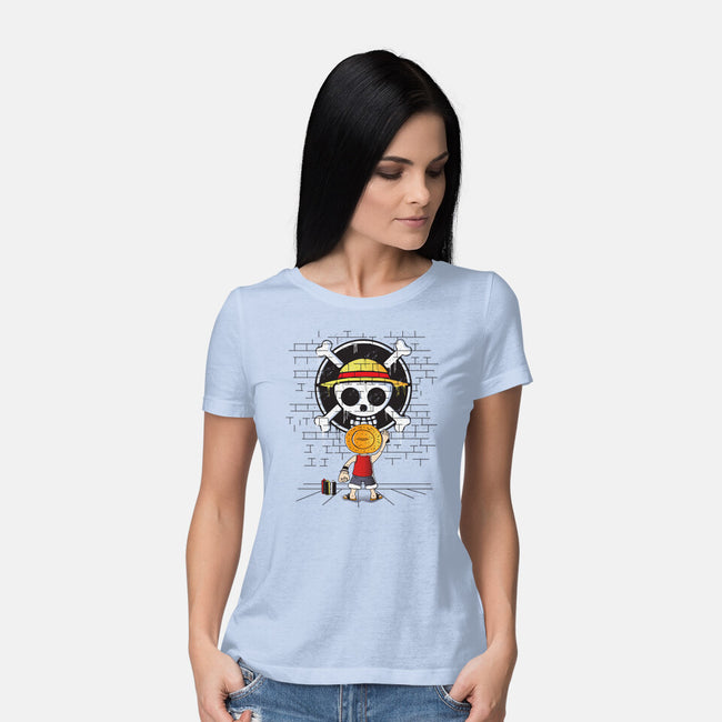 The Pirate's Logo-womens basic tee-turborat14