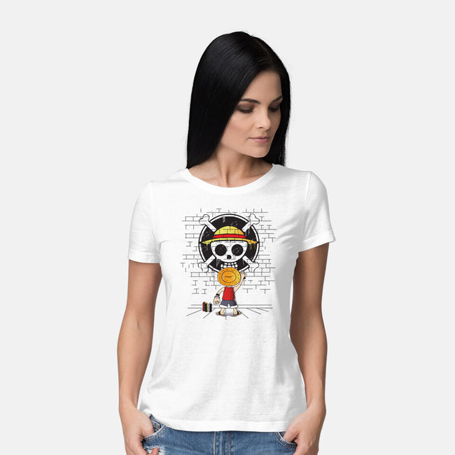 The Pirate's Logo-womens basic tee-turborat14